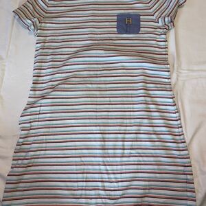 Tommy Hilfiger Multicolor Striped Tee Dress with Pocket